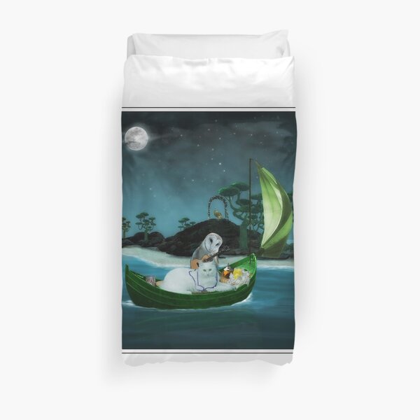 The Owl and the Pussycat Duvet Cover