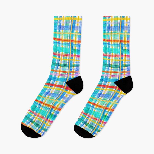 Item preview, Super-Colorful Maximalist Watercolor Check designed and sold by micklyn.