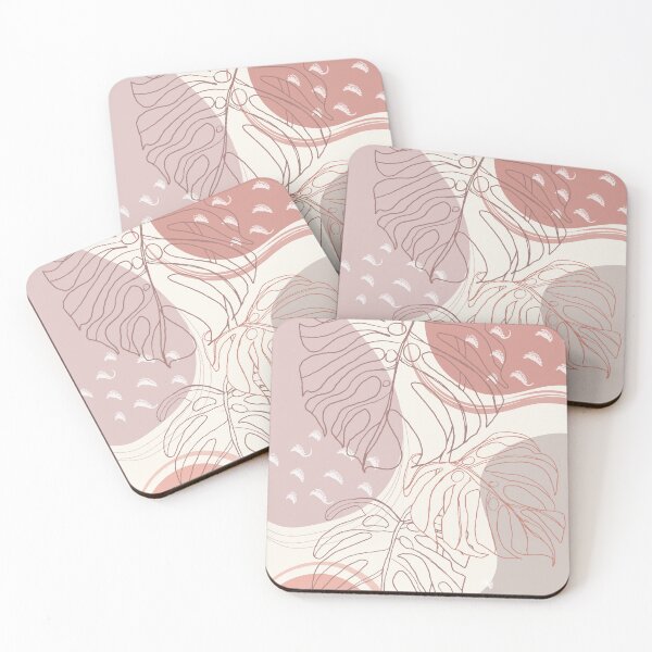 Item preview, modern abstract monstera boho leaves designed and sold by JTS STORE.