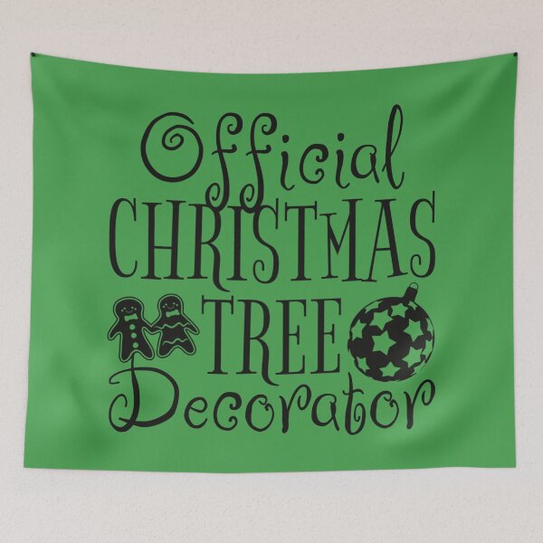 Item preview, Official Christmas Tree Decorator, Fun Slogan For All Christmas Tree Decorators, Black Font designed and sold by TrulyEpoque.