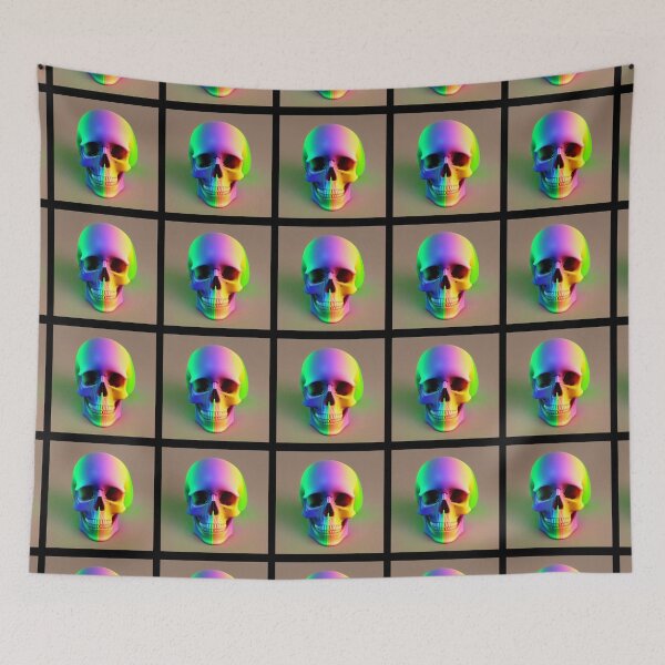 Item preview, Fluorescent Colored Skull 5 designed and sold by Riccivela.