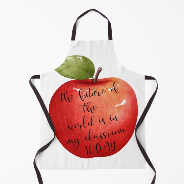 Item preview, THE FUTURE OF THE WORLD IS IN MY CLASSROOM TODAY WATERCOLOR APPLE TEACHER designed and sold by cottagecorococo.