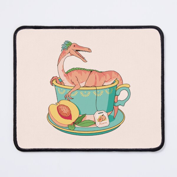 Item preview, Teacup Dinos: Peach Tea Gallimimus designed and sold by evekajander.