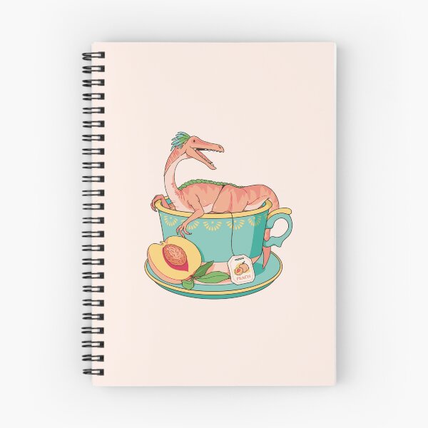 Item preview, Teacup Dinos: Peach Tea Gallimimus designed and sold by evekajander.