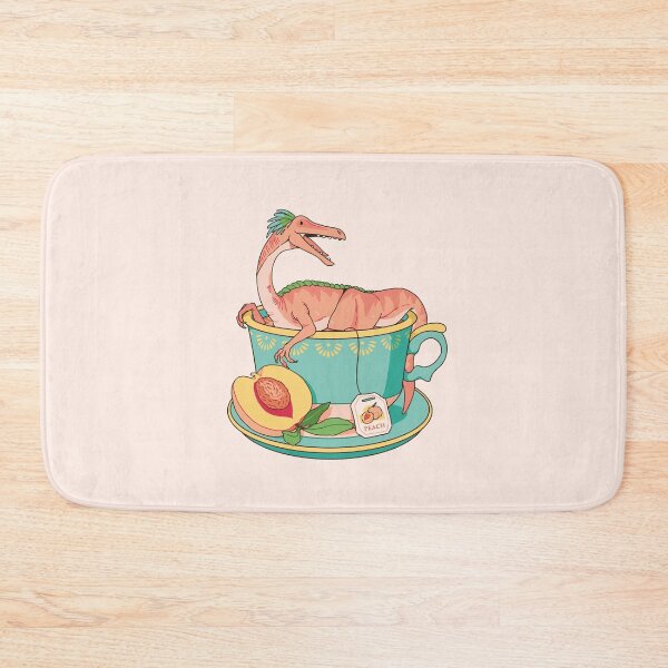 Item preview, Teacup Dinos: Peach Tea Gallimimus designed and sold by evekajander.