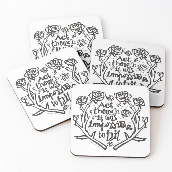 Item preview, ACT AS THOUGH IT WAS IMPOSSIBLE TO FAIL designed and sold by axelle1410.