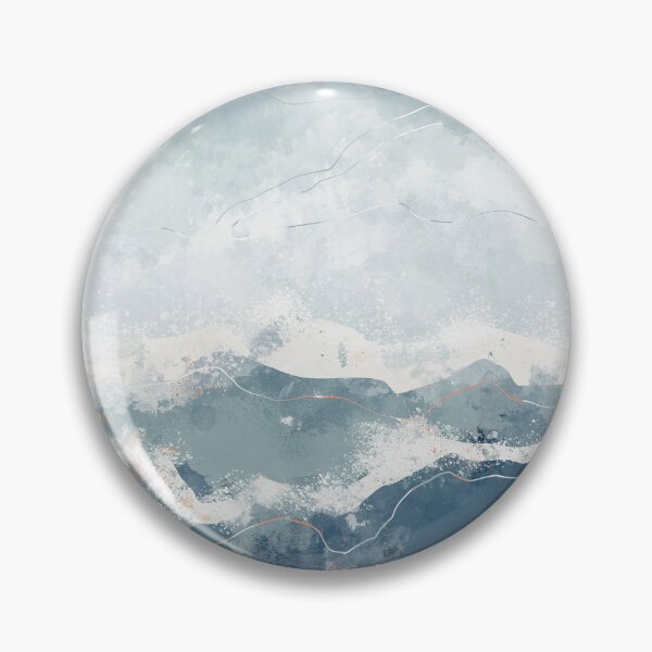 Item preview, Blue Abstract Ocean Waves Seascape designed and sold by kasamor.