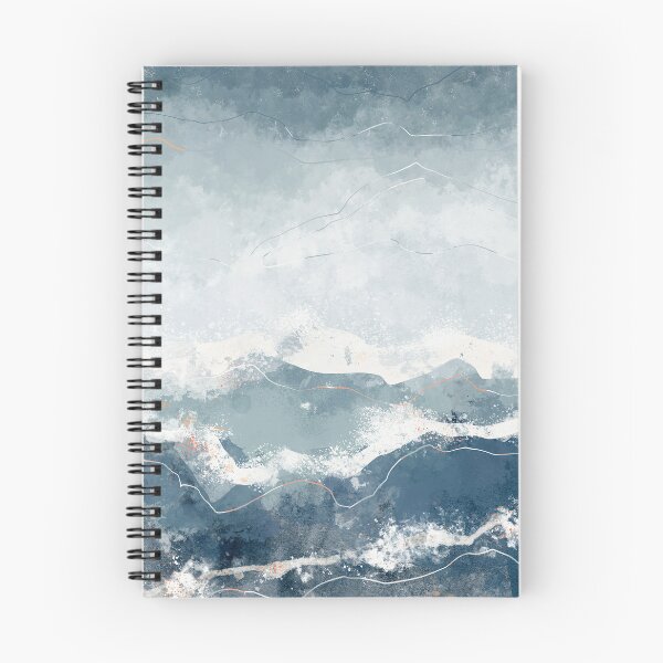 Item preview, Blue Abstract Ocean Waves Seascape designed and sold by kasamor.