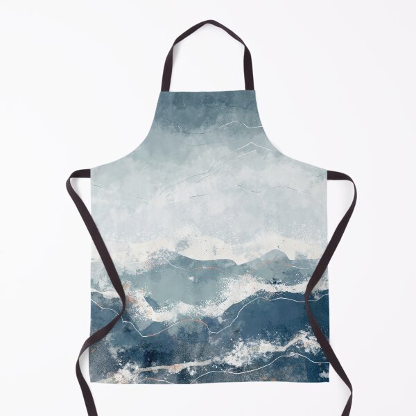 Item preview, Blue Abstract Ocean Waves Seascape designed and sold by kasamor.