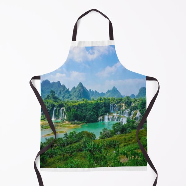 Item preview, Beautiful green landscape with green trees and mountain art designed and sold by BEAUTY ⭐⭐⭐⭐⭐.