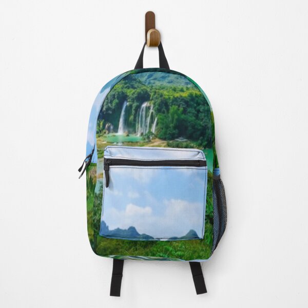 Item preview, Beautiful green landscape with green trees and mountain art designed and sold by BEAUTY ⭐⭐⭐⭐⭐.