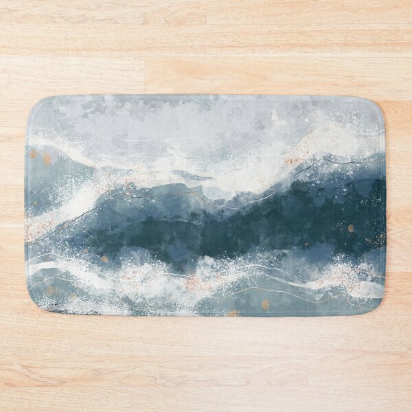 Item preview, Abstract Ocean Waves Seascape Blue designed and sold by kasamor.