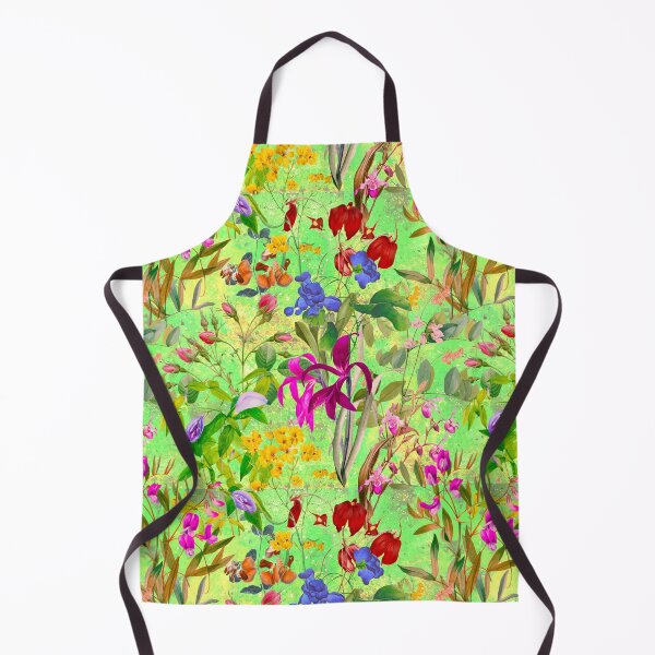 Artikelvorschau, Blumenblüten und Blumen exotischer Garten, Rosen und Blumen, botanisches Muster, Illustration, Pflanzenmuster, grüne Blumen entworfen und verkauft von ZeinabTaha.