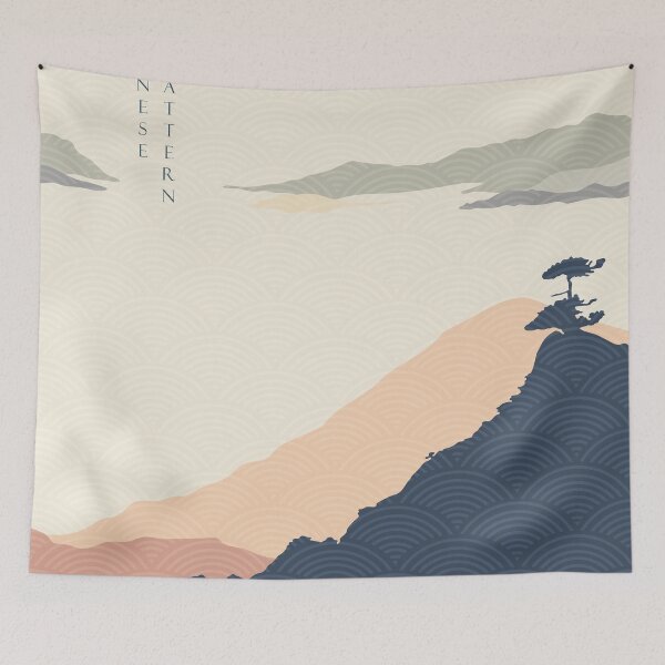 Item preview, mountain abstract landscape art designed and sold by JTS STORE.