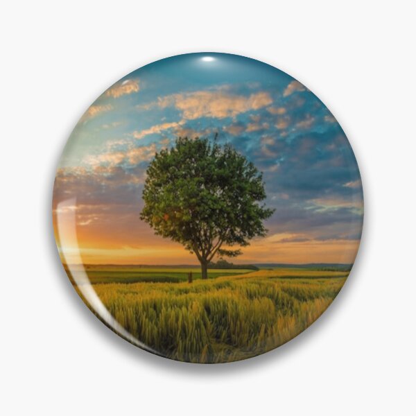 Item preview, Beautiful green landscape with green trees and mountain at sunset art designed and sold by BEAUTY ⭐⭐⭐⭐⭐.