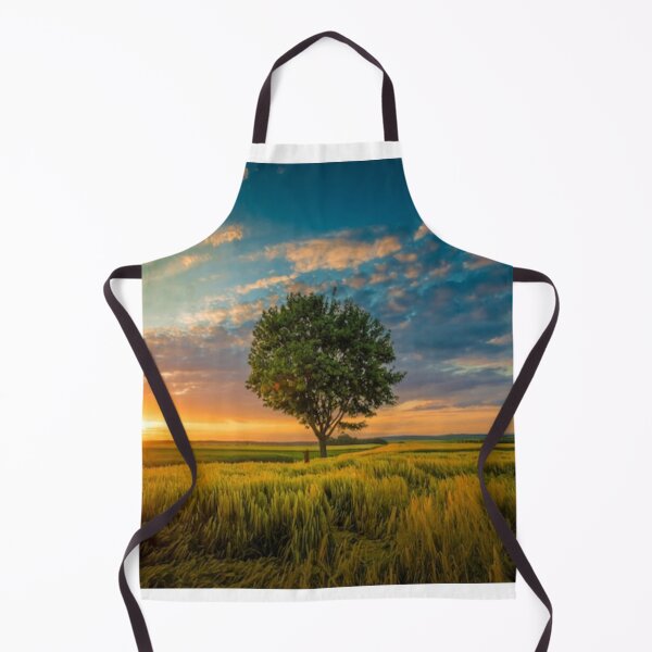 Item preview, Beautiful green landscape with green trees and mountain at sunset art designed and sold by BEAUTY ⭐⭐⭐⭐⭐.