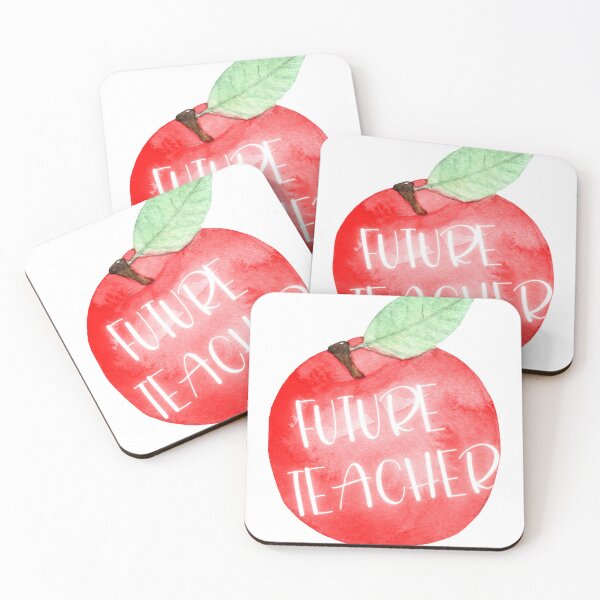 Item preview, FUTURE TEACHER WATERCOLOR APPLE designed and sold by cottagecorococo.