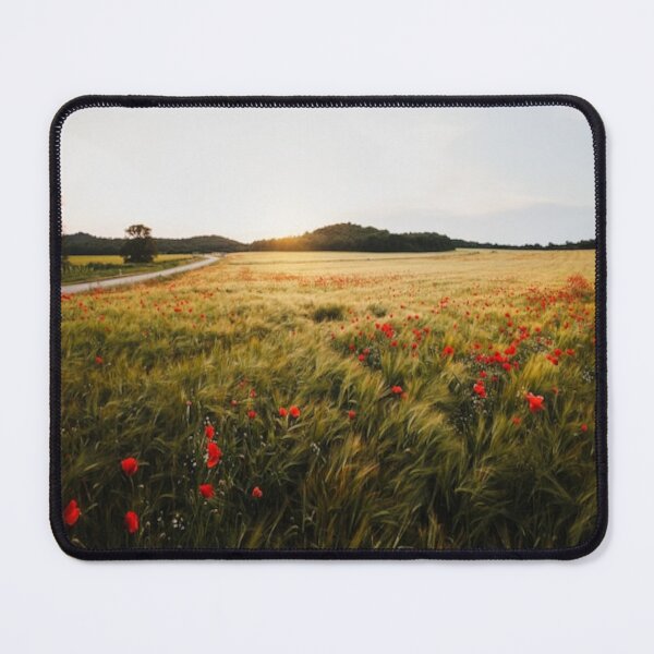 Item preview, Beautiful green landscape with green trees and mountain at sunset art designed and sold by BEAUTY ⭐⭐⭐⭐⭐.