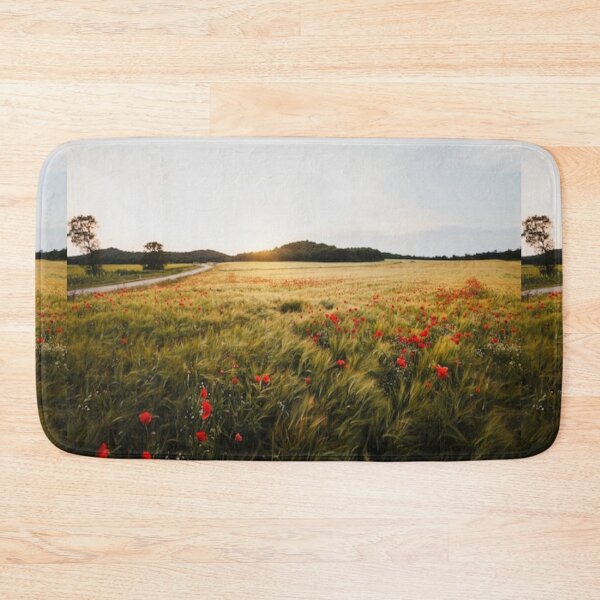 Item preview, Beautiful green landscape with green trees and mountain at sunset art designed and sold by BEAUTY ⭐⭐⭐⭐⭐.