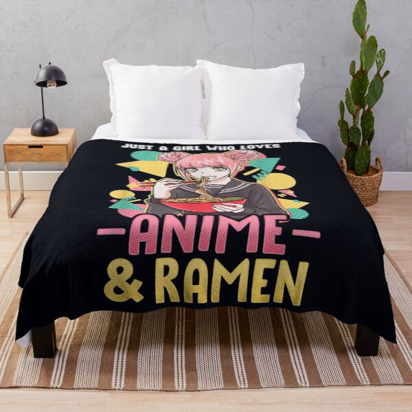 Item preview, Just A Girl Who Loves Anime And Ramen Shirt Women Girls designed and sold by PalmMurrdg.