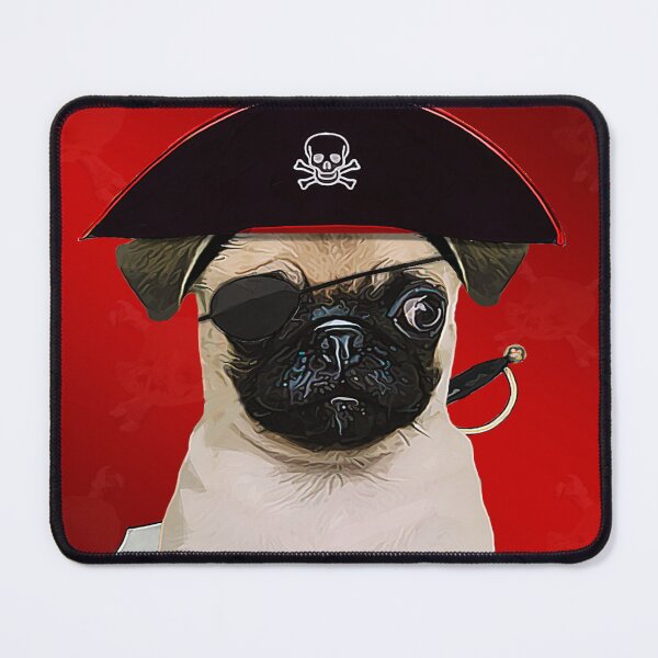 Item preview, Pirate Pug designed and sold by L'art Designs.