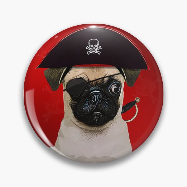 Item preview, Pirate Pug designed and sold by L'art Designs.