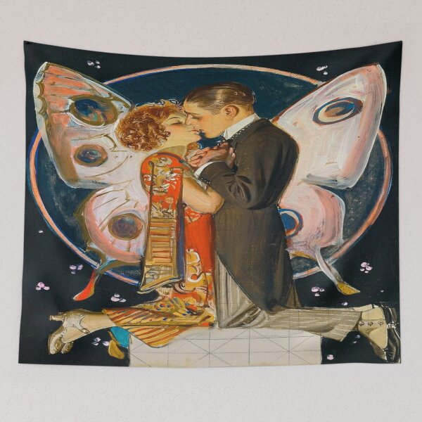 Artikelvorschau, Joseph Christian Leyendecker - Studie für Schmetterlingspaar, (1923) entworfen und verkauft von Olivia-One.