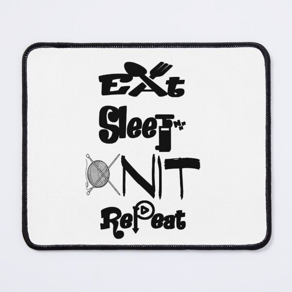 Item preview, Eat sleep knit repeat,V999.  designed and sold by Chakilogy.
