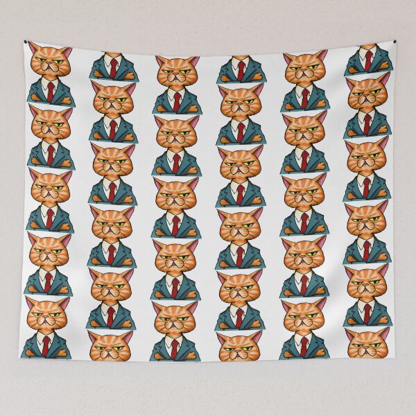 Item preview, Cat in Business Suit Waiting for you to stop being stupid designed and sold by FlippinTurtles.
