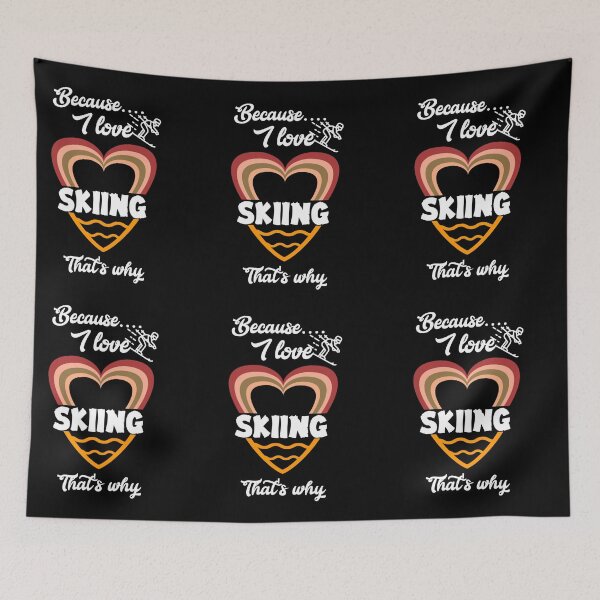 Item preview, Because I love skiing, that's why...V10. designed and sold by Chakilogy.