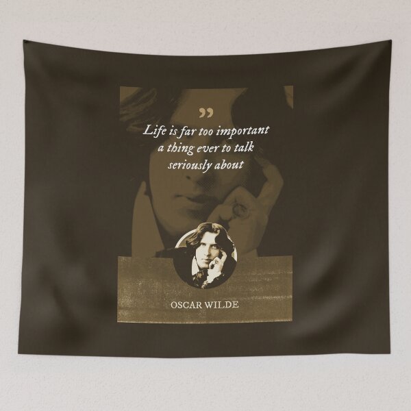 Item preview, Oscar Wilde - Life is far too important a thing ever to talk seriously about designed and sold by Syahrasi.
