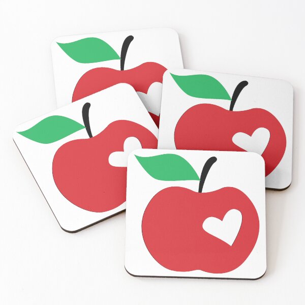 Item preview, APPLE WITH HEART FOR TEACHERS designed and sold by cottagecorococo.