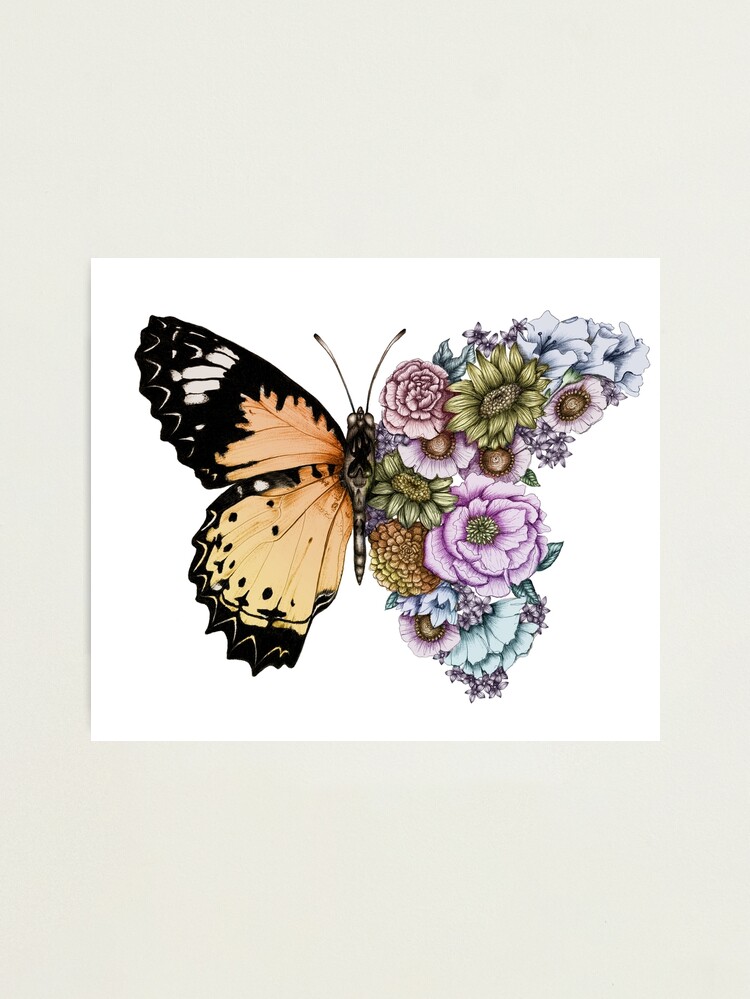 Thumbnail 1 of 3, Photographic Print, Butterfly in Bloom II designed and sold by ECMazur.