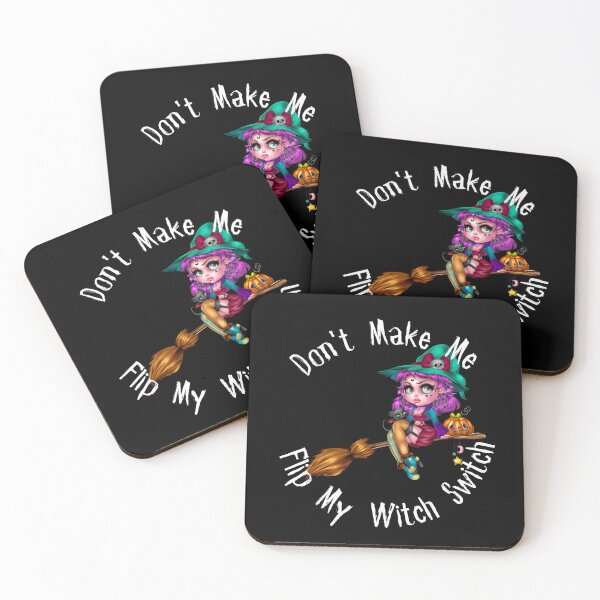 Item preview, Don't Make Me Flip My Witch Switch knowledge on a broom designed and sold by Anna-Kik.
