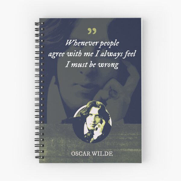 Item preview, Oscar Wilde - Whenever people agree with me I always feel I must be wrong designed and sold by Syahrasi.