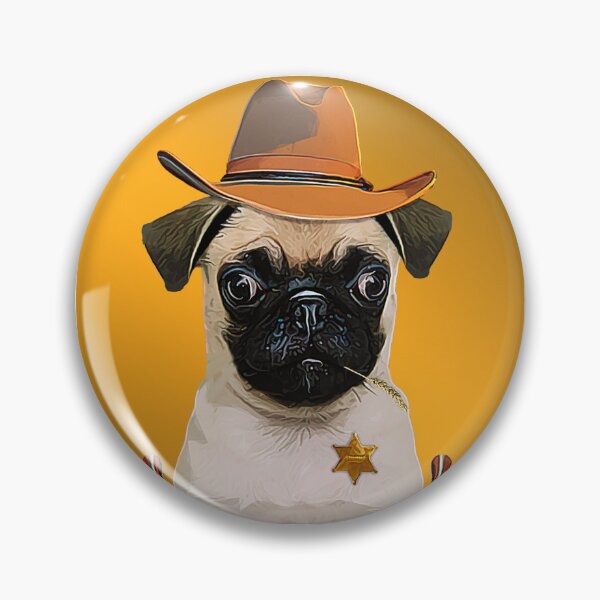 Item preview, Sheriff Pug designed and sold by L'art Designs.