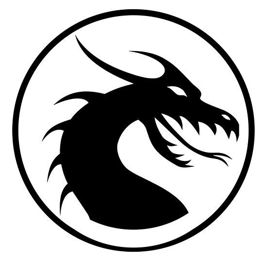 DRACHE, KOPF, KREIS, SYMBOL, SCHWARZ auf WEISS, LOGO\ DRACHE, KOPF, KREIS, SYMBOL, SCHWARZ auf WEISS, LOGO\
