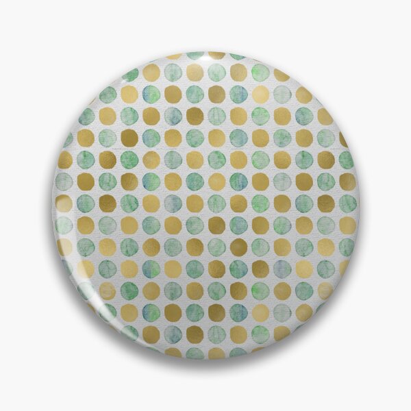 Item preview, Boho Gold and Green Polka Dots Pastel Colors Retro Pop Art  designed and sold by YounitedArt.