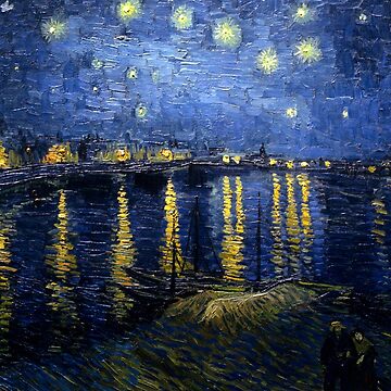 Artwork thumbnail, Starry Night Over the Rhone - Van Gogh by NewNomads