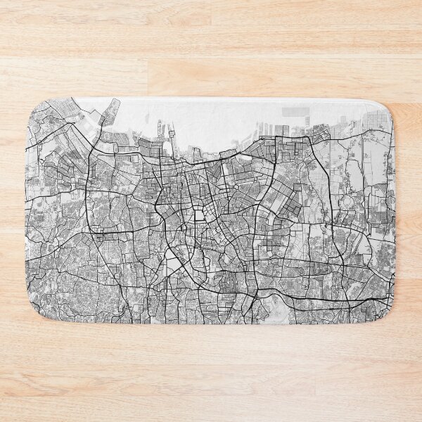 Item preview, Jakarta City Map of Indonesia - Light designed and sold by deMAP.