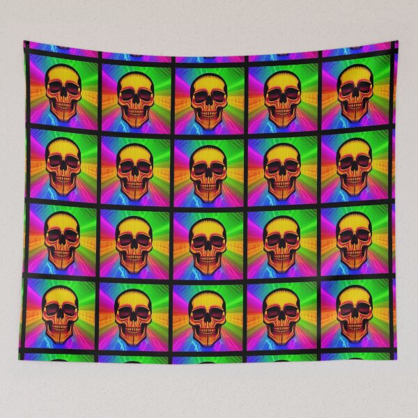 Item preview, Fluorescent Colored Skull 6 designed and sold by Riccivela.