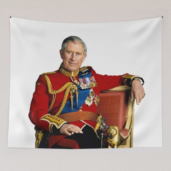 Item preview, King Charles On A Throne Portrait designed and sold by Teetans.