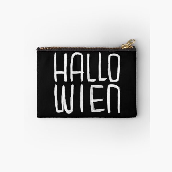 Item preview, Funny Pun, Hallo Wien Typography, Hallowien, Vienna for Halloween designed and sold by badlydrawnbabe.