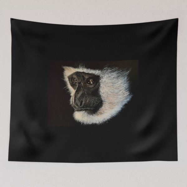 Item preview, Colobus Monkey Acrylic Painting designed and sold by Steve Kidd Art.