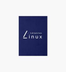 Linux - It all starts here Art Board