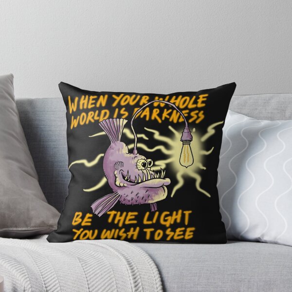 Item preview, Anglerfish When Your Whole World Is Darkness Be The Light You Wish To See designed and sold by ryanhadid20.