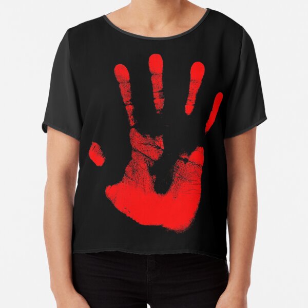 Red Right Hand Chiffon Top