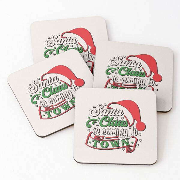 Item preview, Santa Claus In Town, Fun Slogan For All Christmas Lovers, Shadow Font designed and sold by TrulyEpoque.