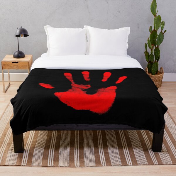 Main droite rouge Plaid