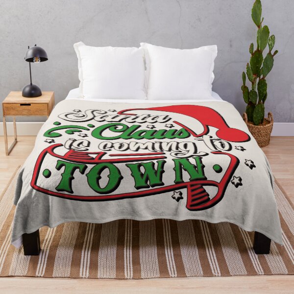 Item preview, Santa Claus In Town, Fun Slogan For All Christmas Lovers, Shadow Font designed and sold by TrulyEpoque.